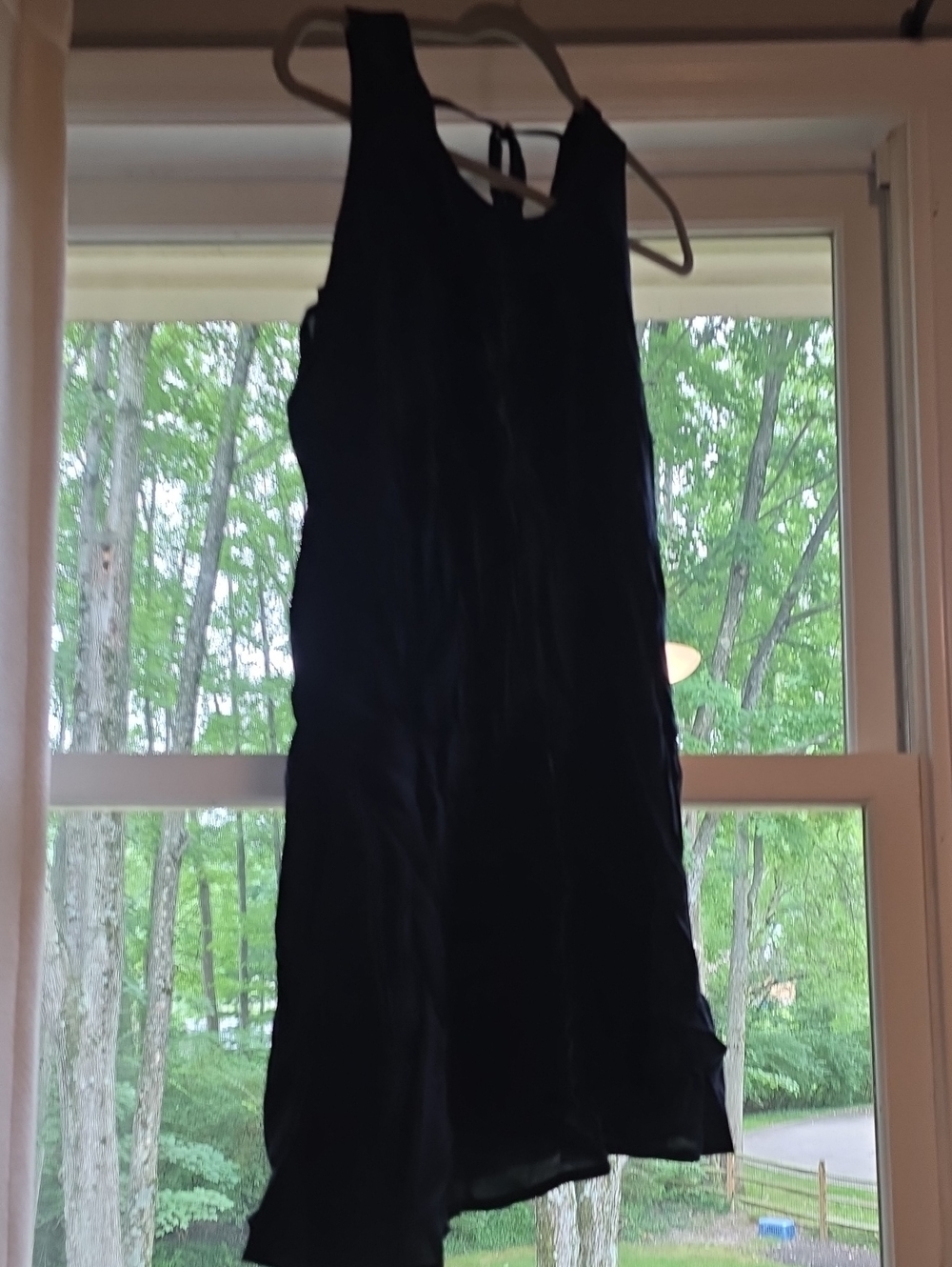 GAP One-Shoulder Black Dress with Tie Back